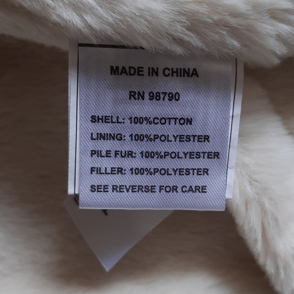 New Girls Heavyweight Cotton Faux Fur Lined Jacket - Picture 13 of 13